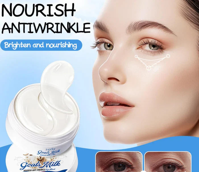 SADOER Goat Milk Moisturizing & Whitening Natural Goat Milk Extract Eye Mask - 80g Sadoer