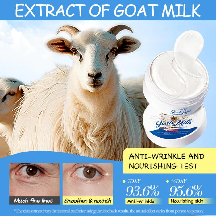 SADOER Goat Milk Moisturizing & Whitening Natural Goat Milk Extract Eye Mask - 80g Sadoer