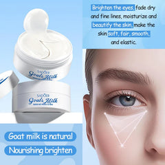 SADOER Goat Milk Moisturizing & Whitening Natural Goat Milk Extract Eye Mask - 80g Sadoer