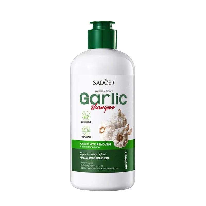 SADOER Natural Extract Shampoo Scalp Cleansing Oil-control Garlic Shampoo - 300ml Sadoer