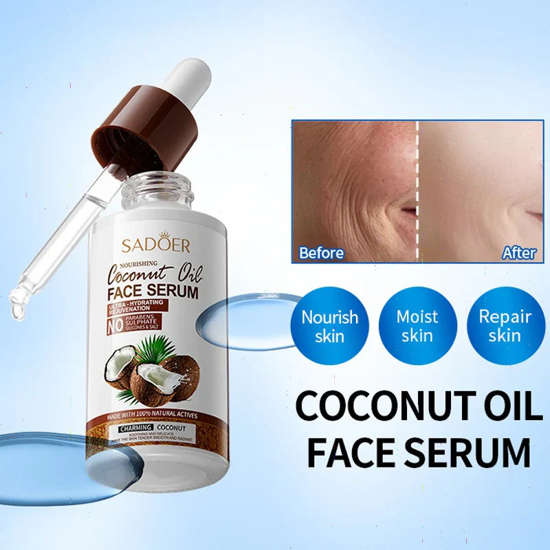 SADOER Nourishing Coconut Oil Face Serum - 40ml Sadoer
