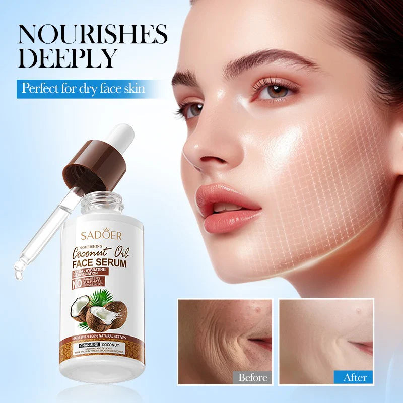 SADOER Nourishing Coconut Oil Face Serum - 40ml Sadoer