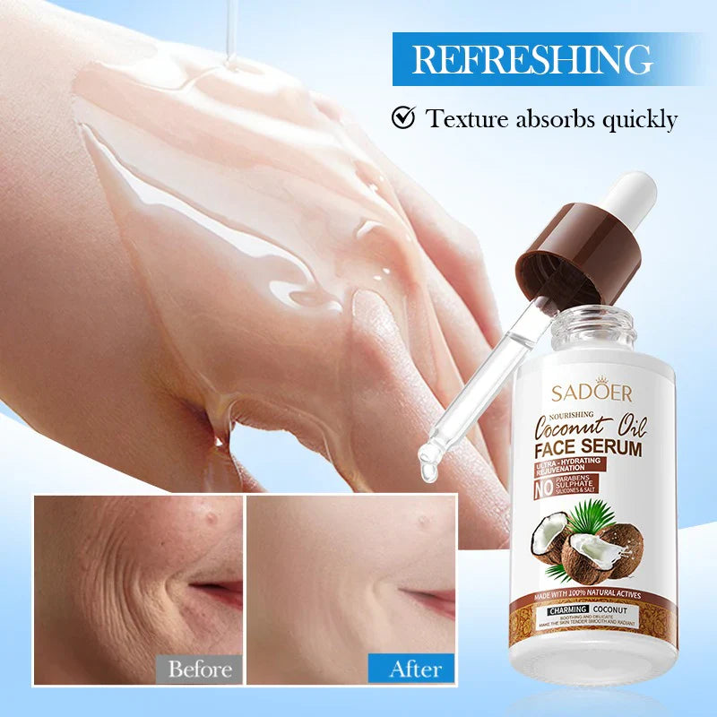 SADOER Nourishing Coconut Oil Face Serum - 40ml Sadoer