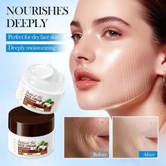 SADOER Nourishing Coconut Oil Moisturizing Face Cream  - 50gm Sadoer