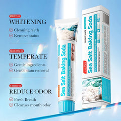 SADOER Sea Salt Baking Soda Toothpaste Oral Care Fresh Breath - 100g Sadoer