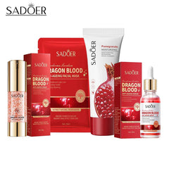 SADOER Value 4 in 1 Dragon Blood & Pomegranate Skincare Set Sadoer