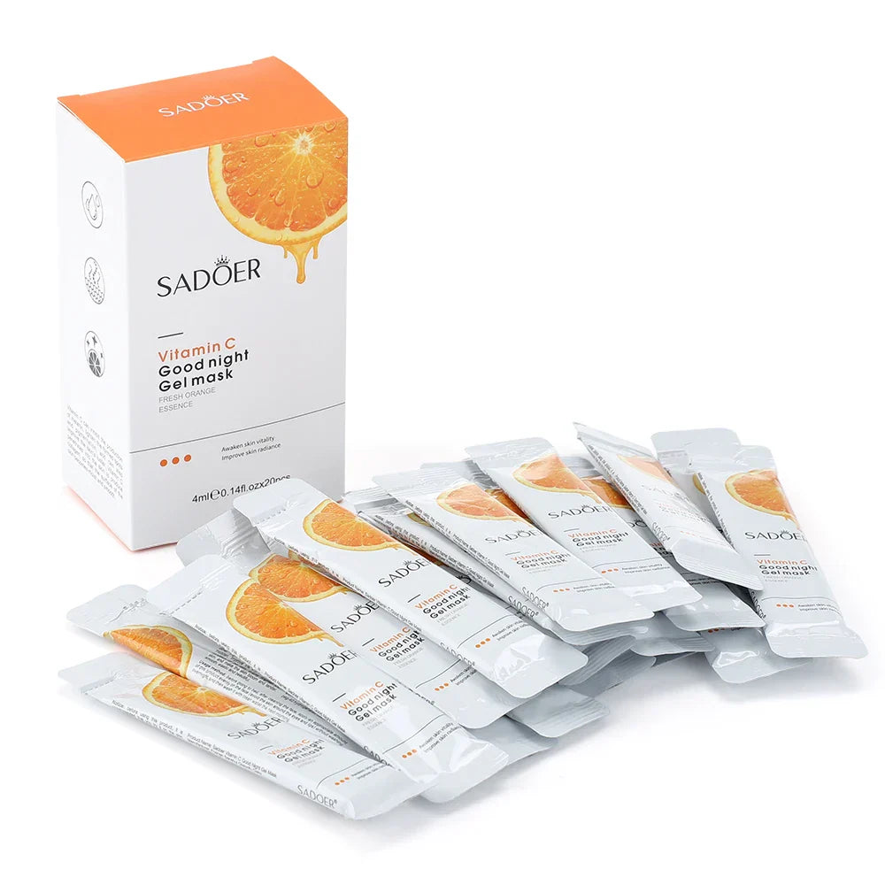 SADOER Vitamin C Good Night Sleeping Gel Mask - 20Pcs Sadoer
