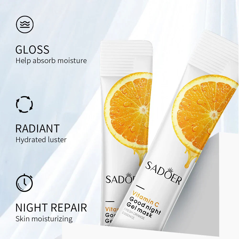 SADOER Vitamin C Good Night Sleeping Gel Mask - 20Pcs Sadoer