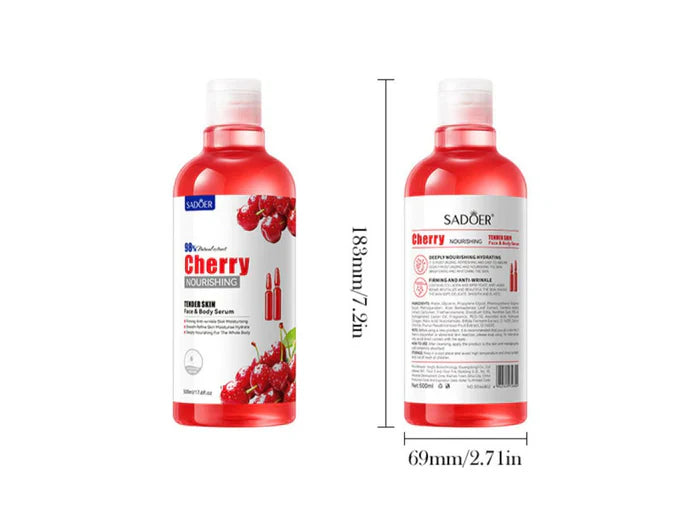 SADOER Cherry Smooth Skin Face & Body Serum - 500ml Sadoer