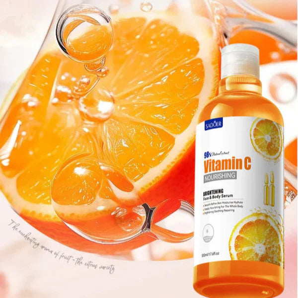 SADOER Vitamin C Smooth Skin Face & Body Serum - 500ml Sadoer