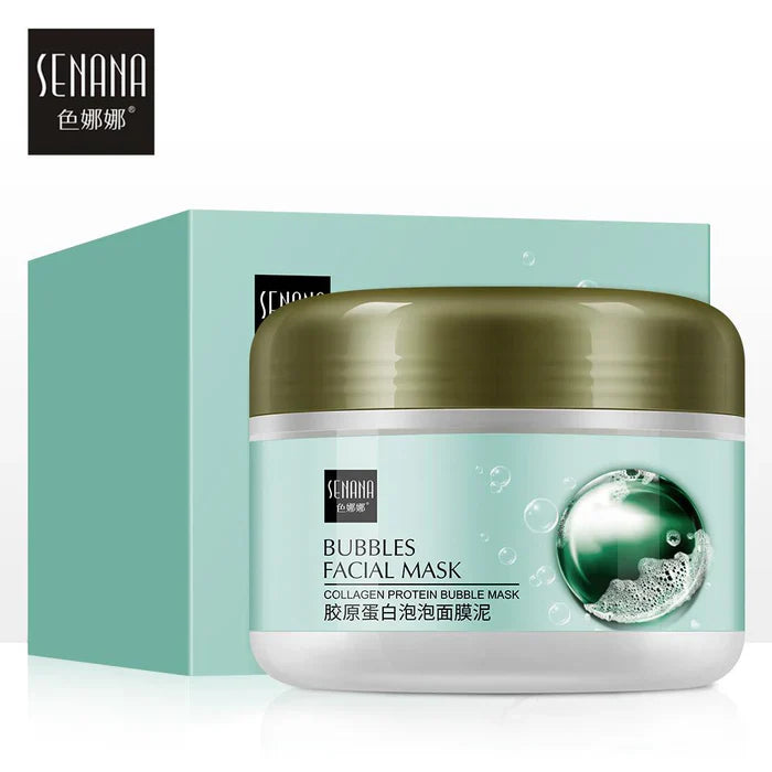 SENANA Collagen Bubble Hydrating Moisturizing Face Mud Mask - 100g Senana Marina