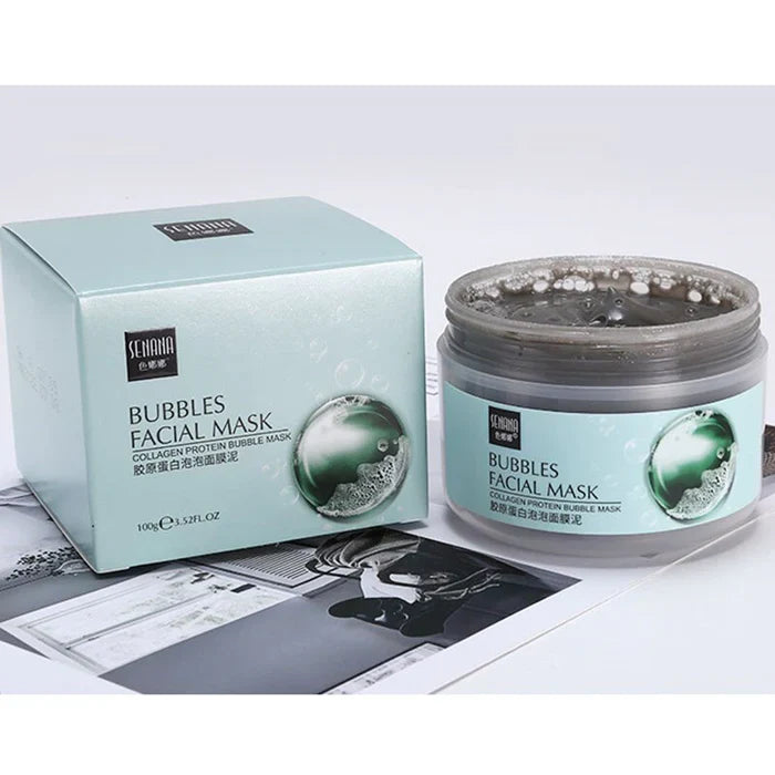 SENANA Collagen Bubble Hydrating Moisturizing Face Mud Mask - 100g Senana Marina