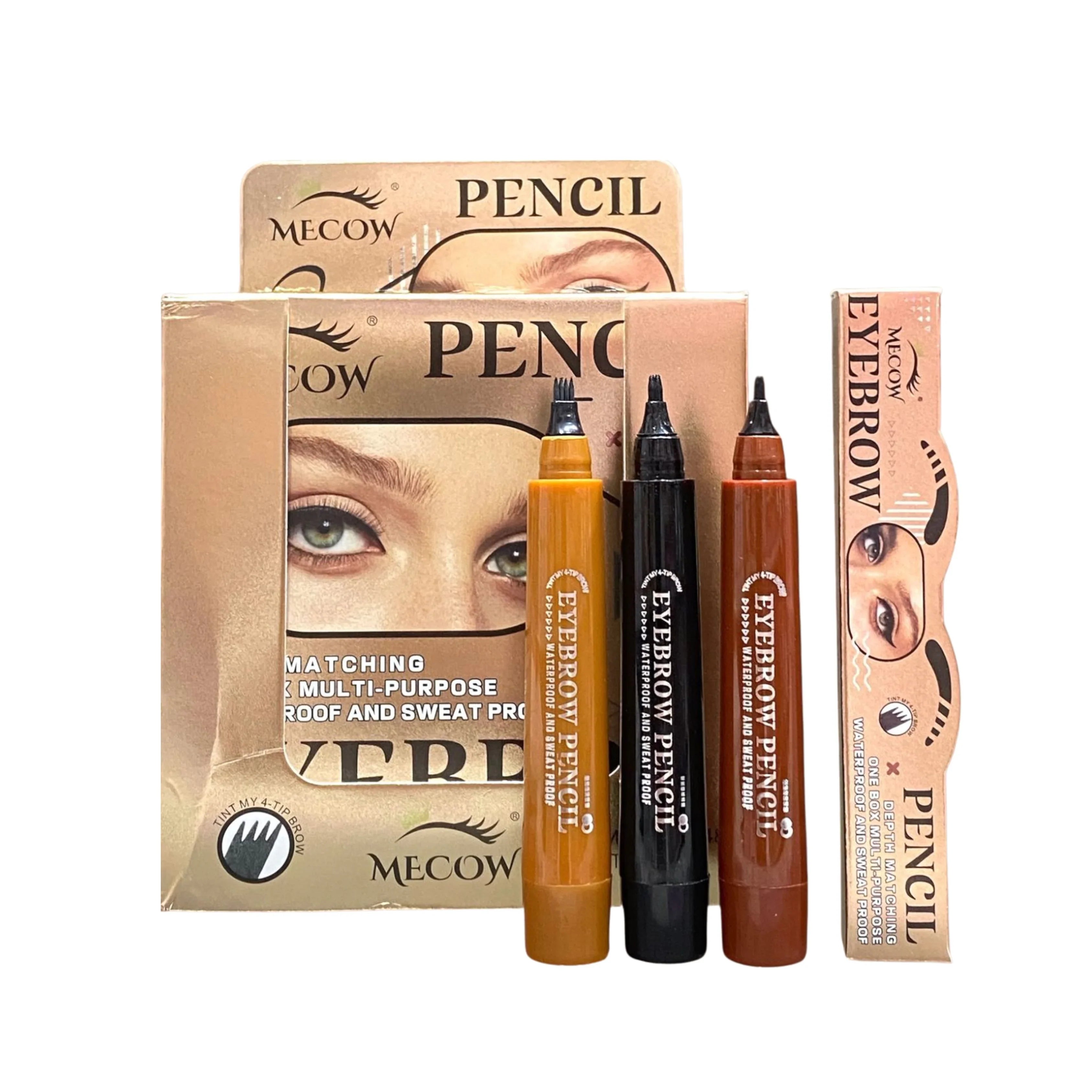 Mecow Tint My 4-Tip Brow Liquid Eyebrow Pens MECOW