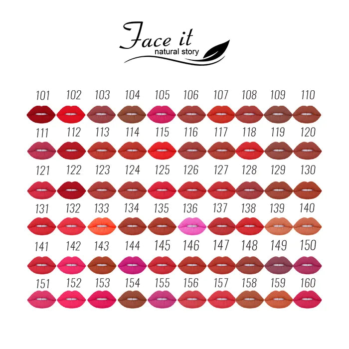 Face it Natural Story Matte Nude Lipsticks Face It