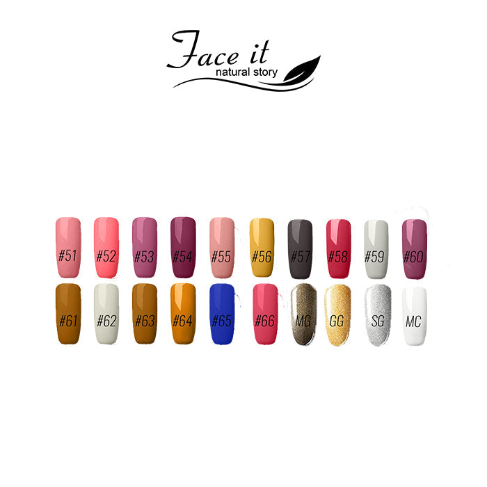 Face it Natural Story Matte & shiny Nail Polish Face It