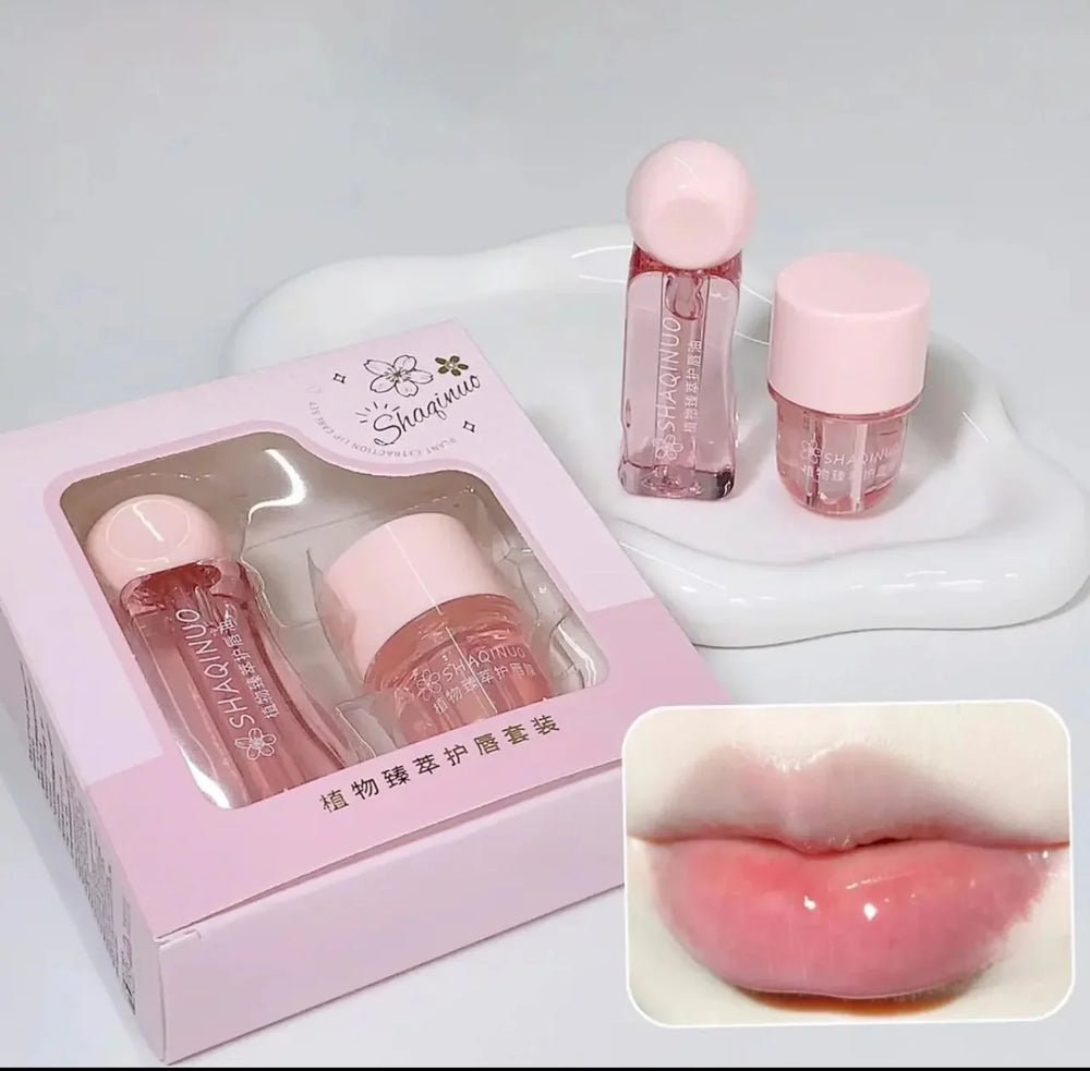 SHAQINUO 2pcs Lip Care Set SHAQINUO