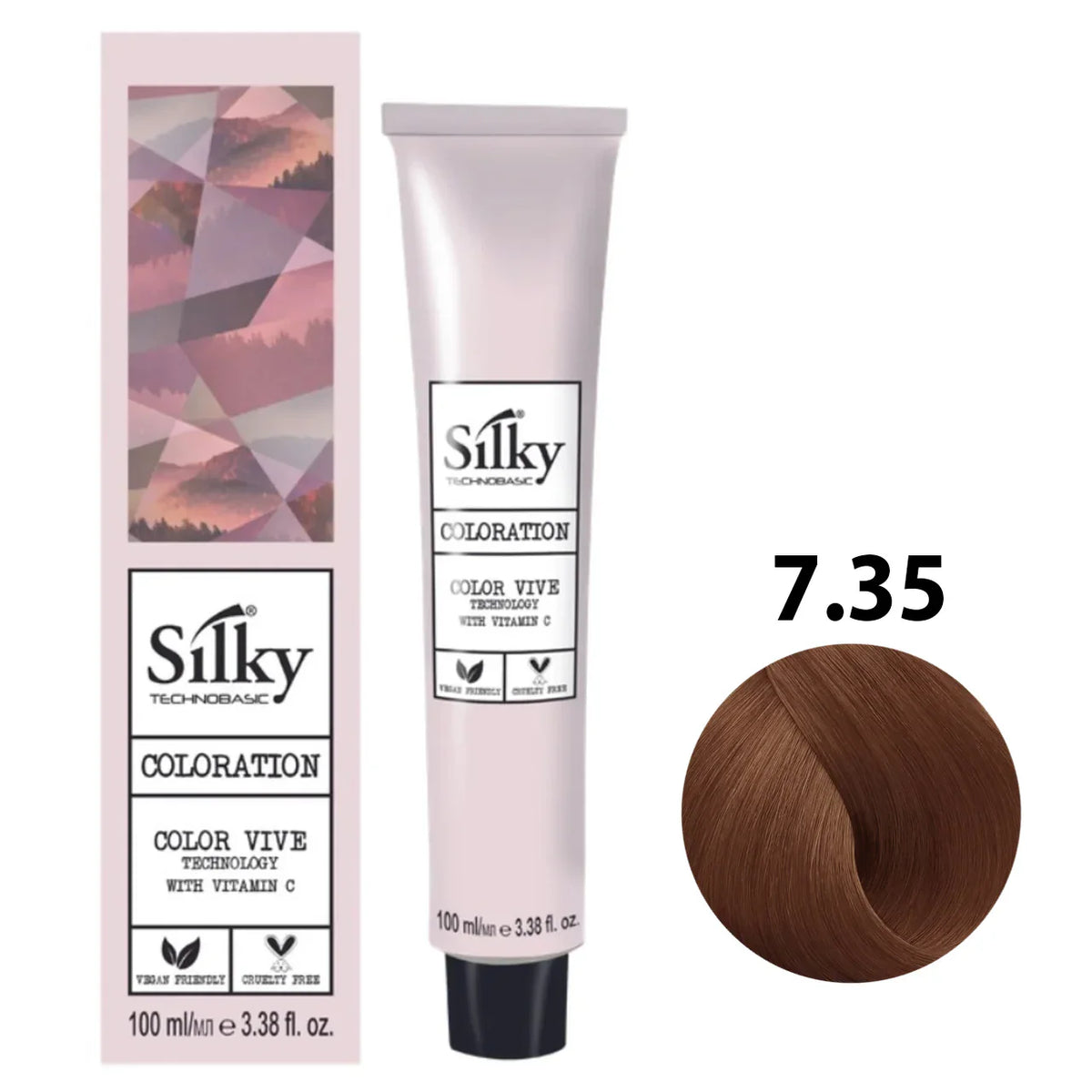 Silky Coloration 7.35 Hair Color (100ml) Silky