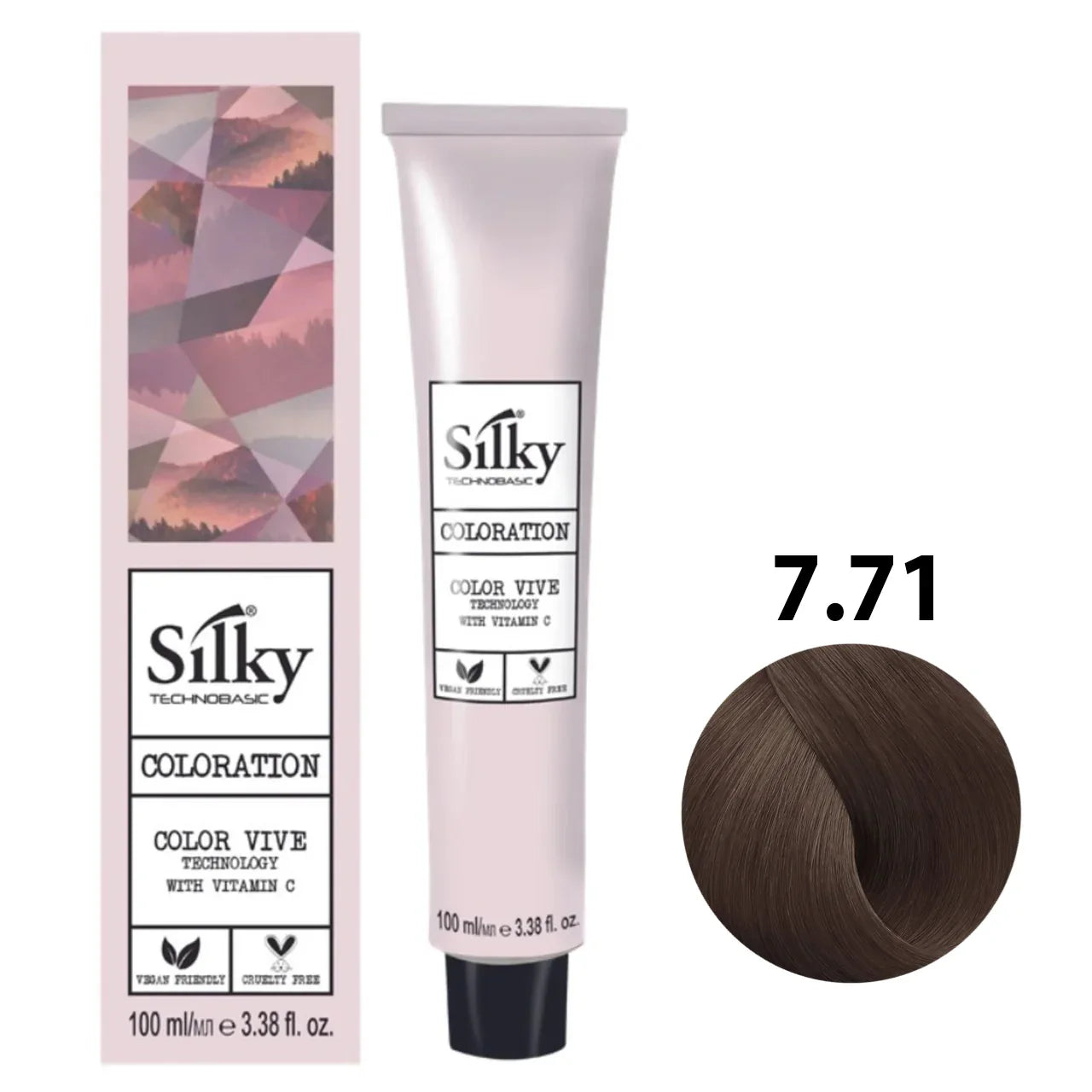 Silky 7.71 Hair Color – 100ml Silky