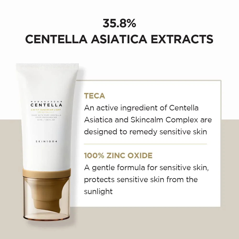 SKIN1004 Madagascar Centella Air-fit Suncream Light - l50ml