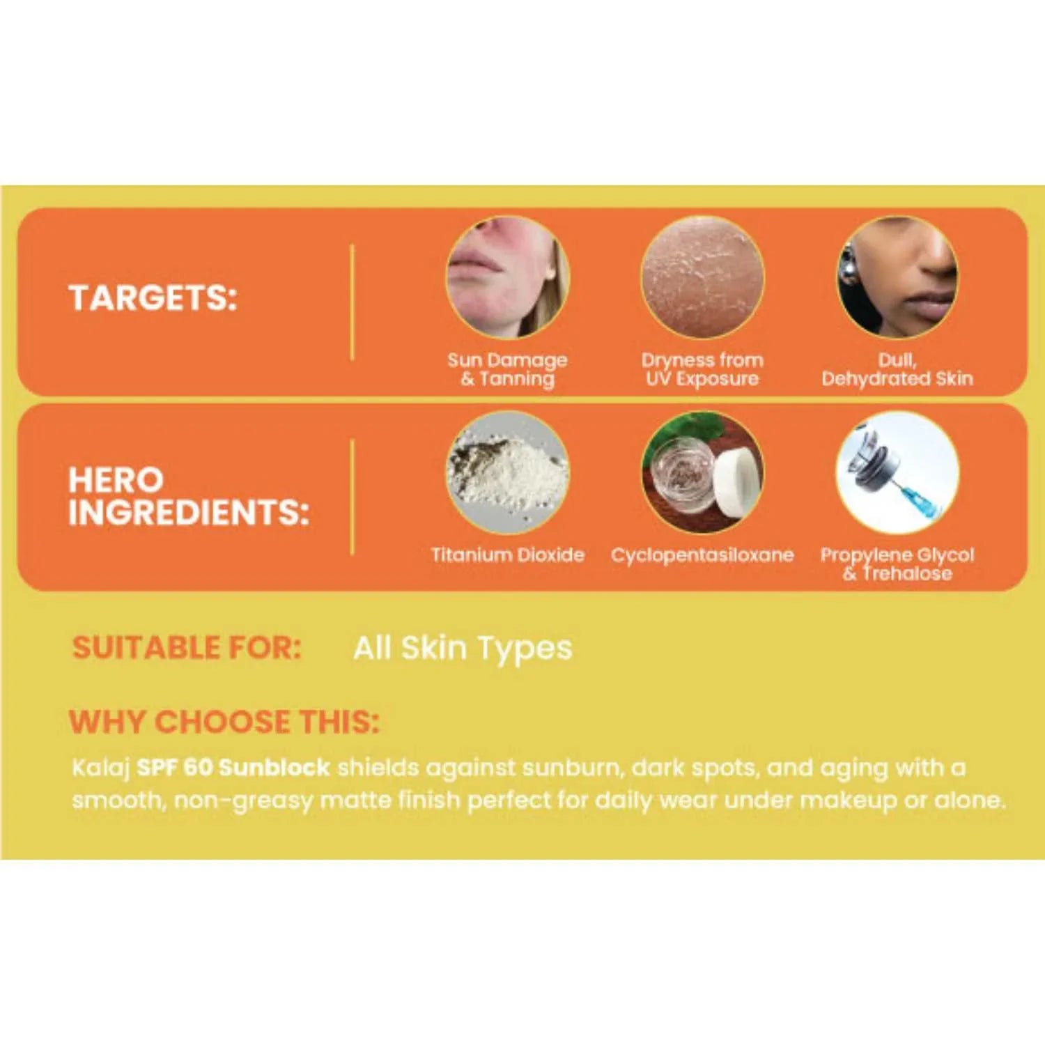 kalaj SPF 60 Sun Block - 100ml Kalaj