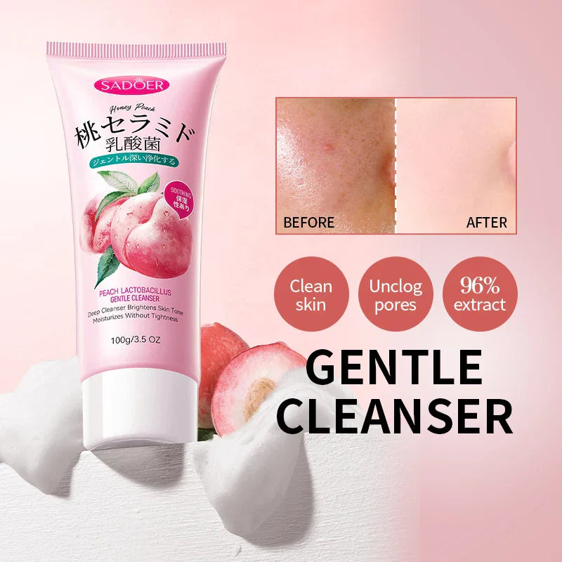 SADOER Organic Fruit Peach Cleanser Oil Control Facial Cleanser - 100gm Sadoer