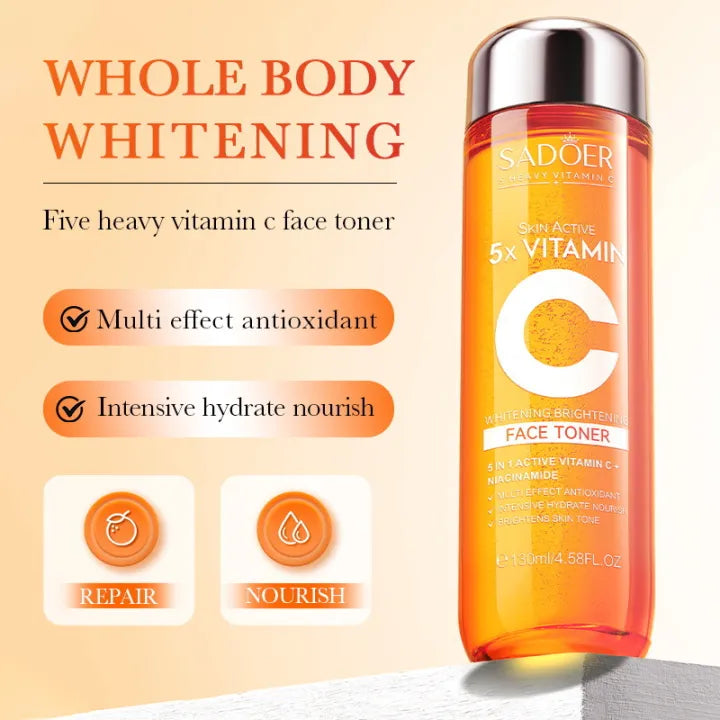 Sadoer 5x Vitamin C Face Toner - 130ml Sadoer