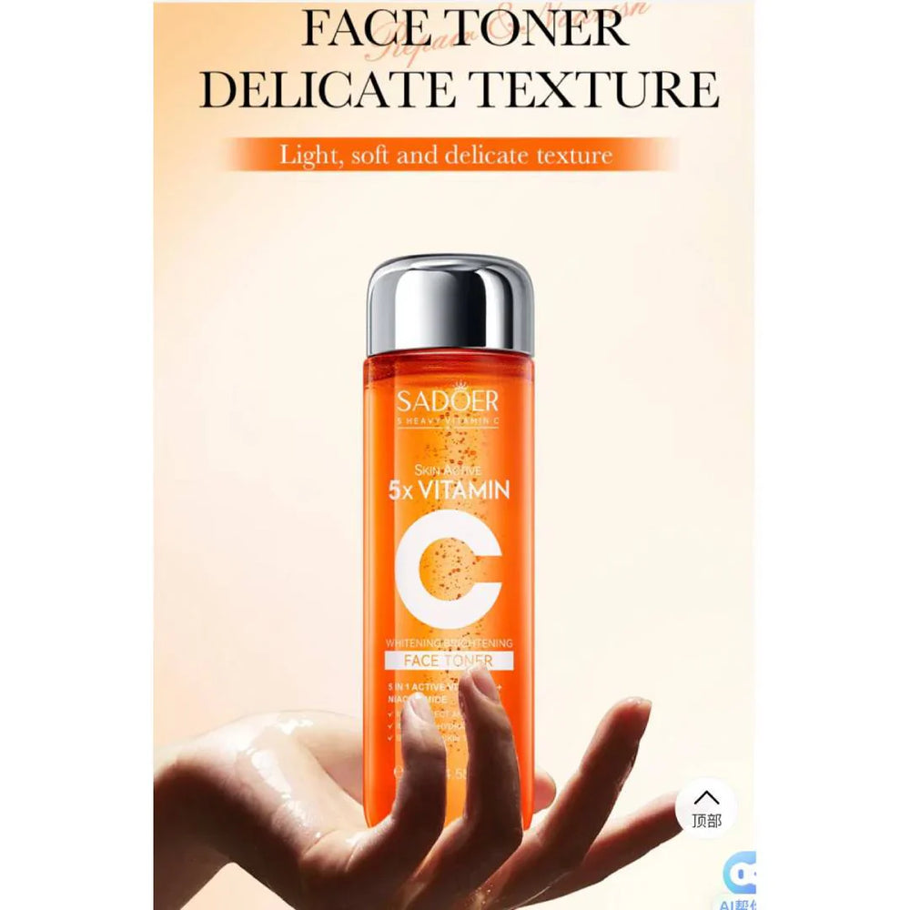 Sadoer 5x Vitamin C Face Toner - 130ml Sadoer