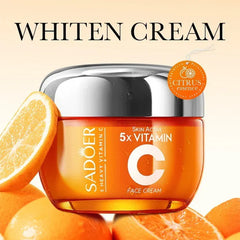 Sadoer 5x vitamin C Whitening Brightening Face Cream - 50g Sadoer