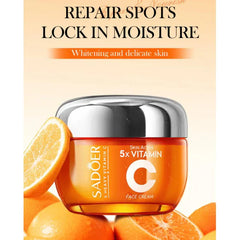 Sadoer 5x vitamin C Whitening Brightening Face Cream - 50g Sadoer