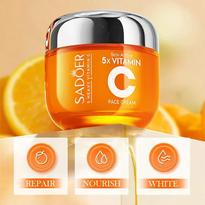 Sadoer 5x vitamin C Whitening Brightening Face Cream - 50g Sadoer