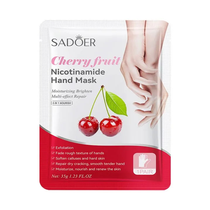 Sadoer Cherry Fruit Nicotinamide Whitening Hand mask Sadoer