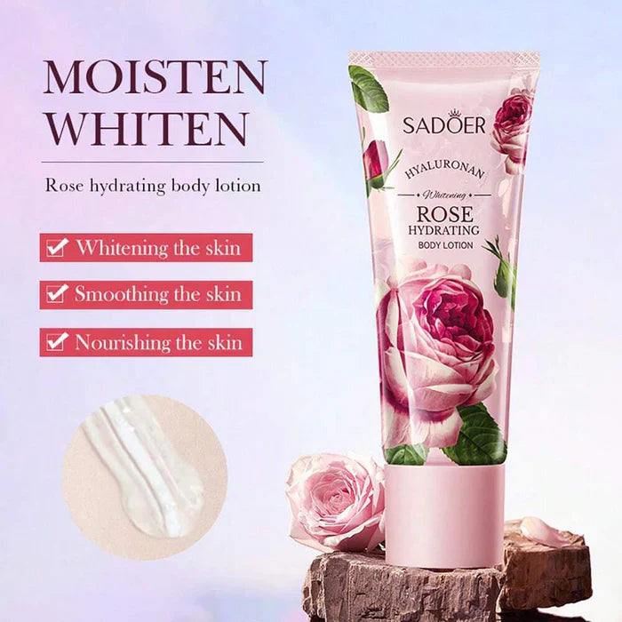 Sadoer Double Tube Hyaluronan Whitening Rose Hydrating Body Lotion - 100ml Sadoer