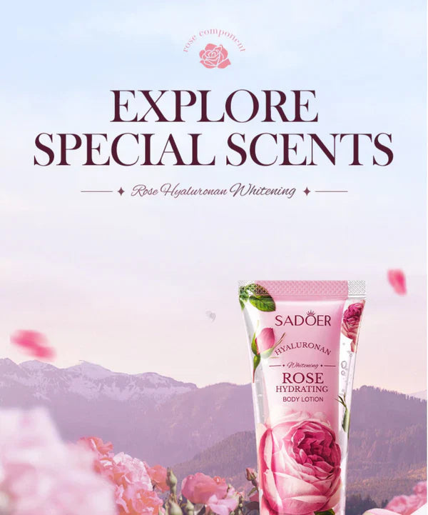 Sadoer Double Tube Hyaluronan Whitening Rose Hydrating Body Lotion - 100ml Sadoer