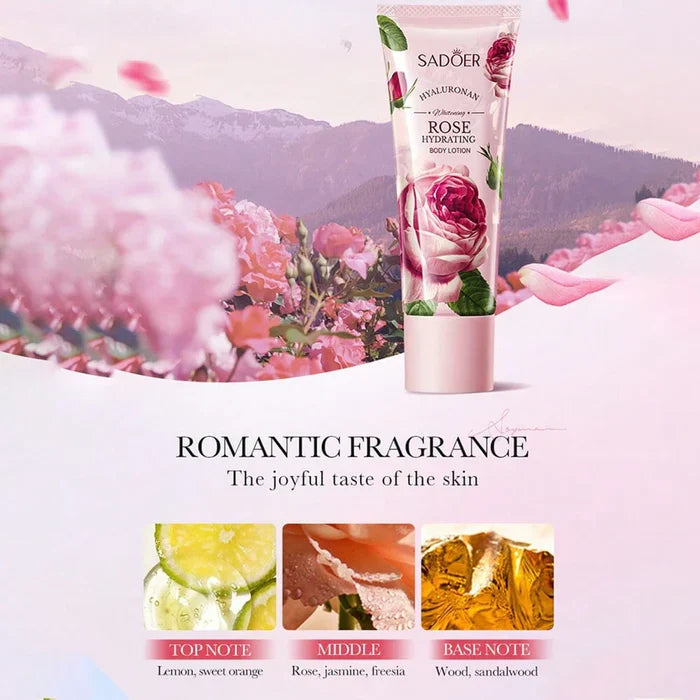 Sadoer Double Tube Hyaluronan Whitening Rose Hydrating Body Lotion - 100ml Sadoer