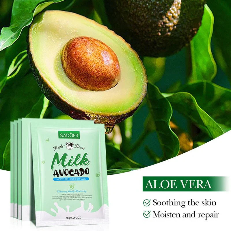 Sadoer Hydrating and Moisturising Hydro Boost Milk Avocado Sheet Mask - 30g Sadoer