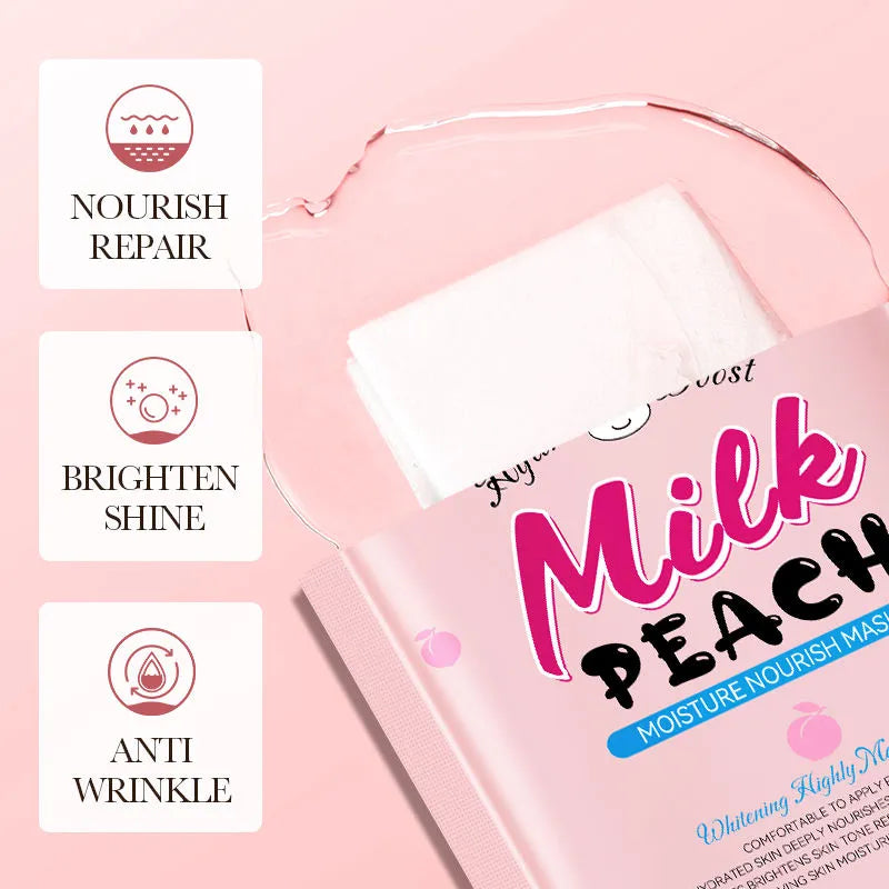 Sadoer Hydrating and Moisturising Hydro Boost Milk Peach Sheet Mask - 30g Sadoer