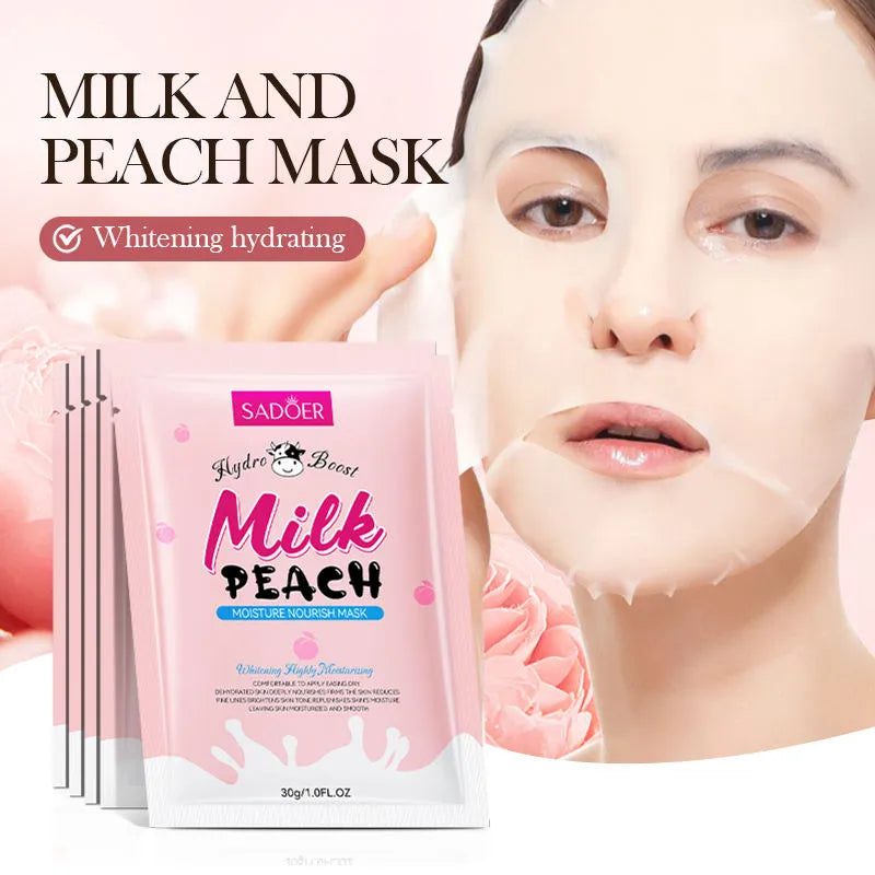 Sadoer Hydrating and Moisturising Hydro Boost Milk Peach Sheet Mask - 30g Sadoer