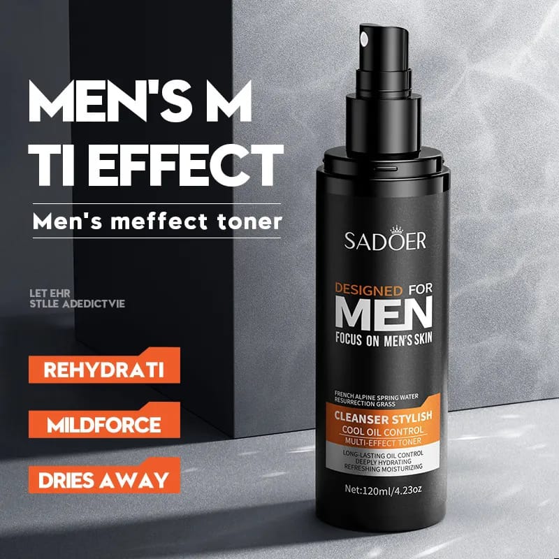 Sadoer Mens Toner Moisturizing Firming Emollient Moisturizing Water For Pores 120Ml Sadoer