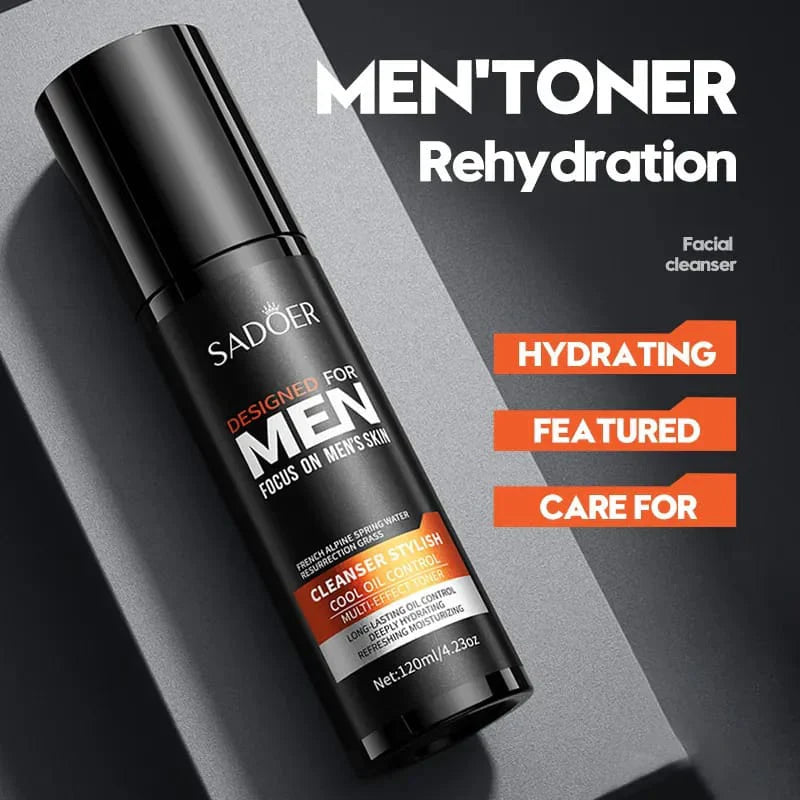 Sadoer Mens Toner Moisturizing Firming Emollient Moisturizing Water For Pores 120Ml Sadoer