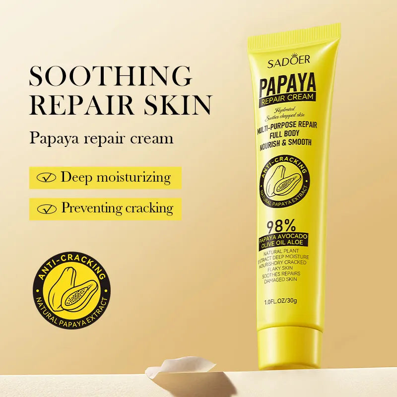 Sadoer Multi-purpose Repair Full Body Nourish and Smooth Papaya Repair Cream - 30g Sadoer