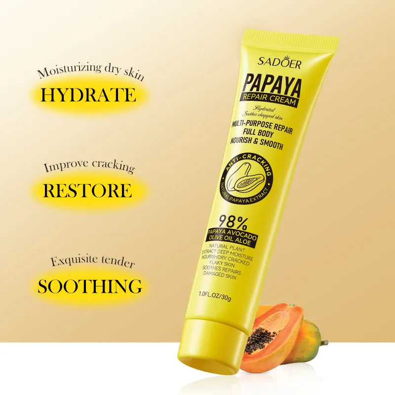 Sadoer Multi-purpose Repair Full Body Nourish and Smooth Papaya Repair Cream - 30g Sadoer