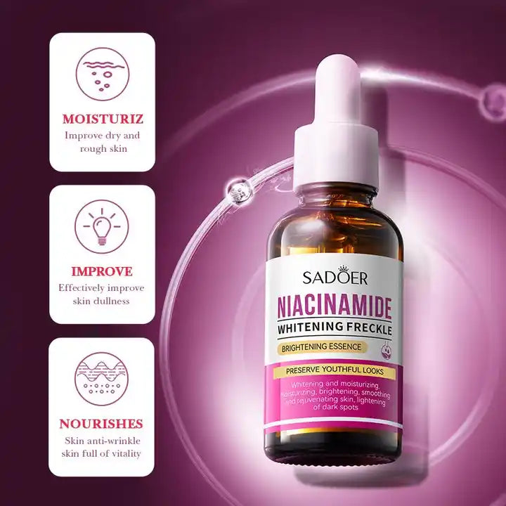 Sadoer Niacinamide Whitening Anti Freckle Essence Serum - 30ml Sadoer