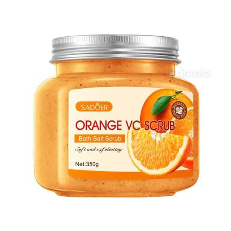 Sadoer Orange VC Scrub Soft And Exfoliating Bath Salt Scrub - 350g Sadoer