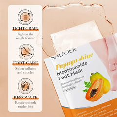 Sadoer Papaya Nicotinamide Moisturizing Foot Mask 35g Sadoer