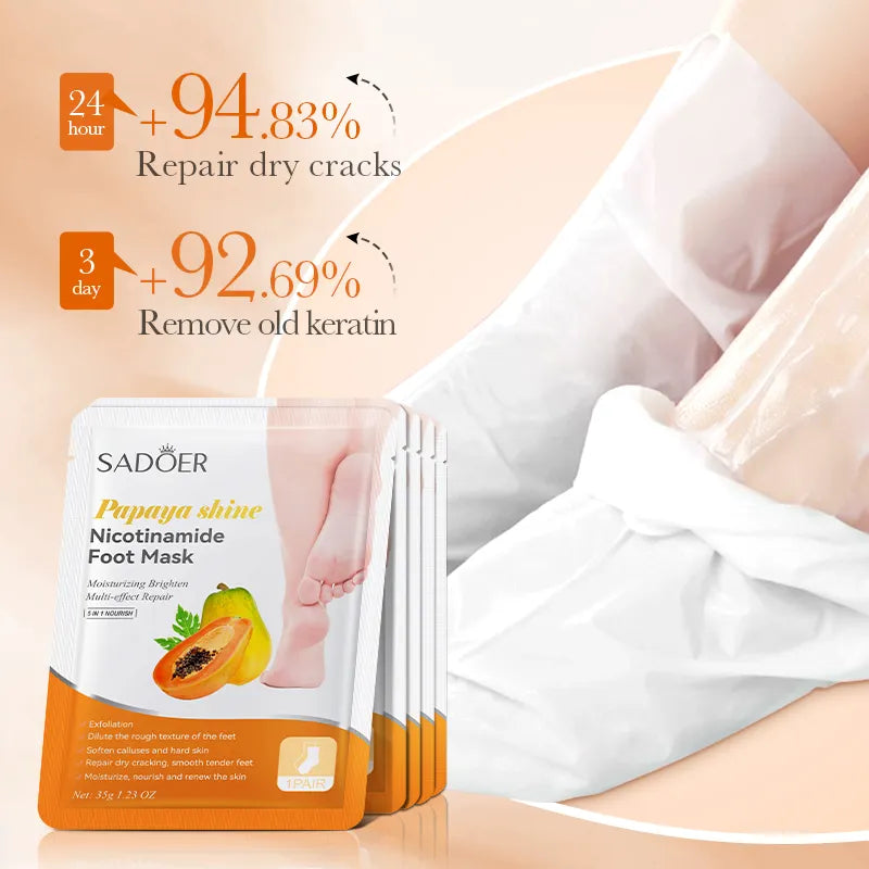 Sadoer Papaya Nicotinamide Moisturizing Foot Mask 35g Sadoer