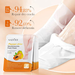 Sadoer Papaya Nicotinamide Moisturizing Foot Mask 35g Sadoer