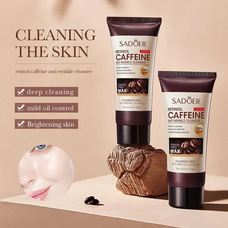 Sadoer Retinol Caffeine Anti Wrinkle Facial Cleanser - 100g Sadoer