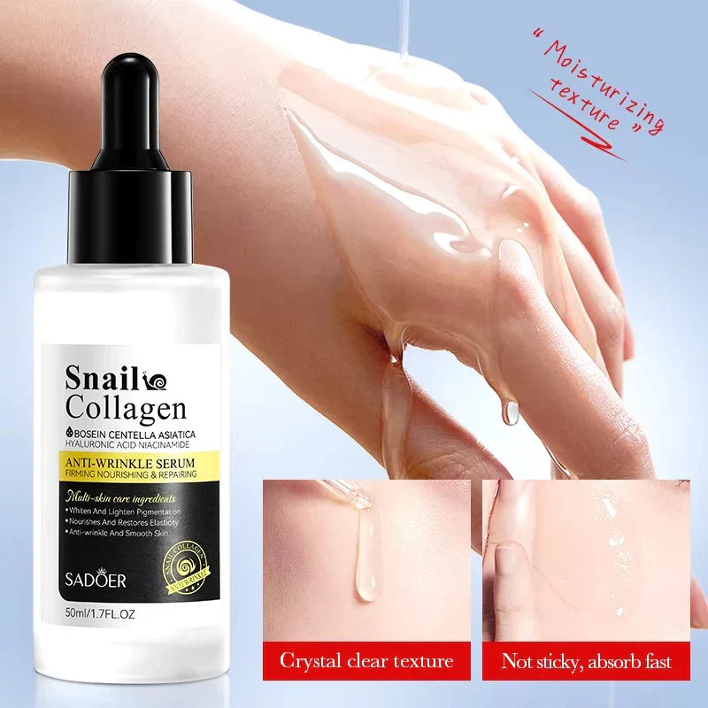 Sadoer Snail Collagen Anti Wrinkle Face Serum - 50ml Sadoer