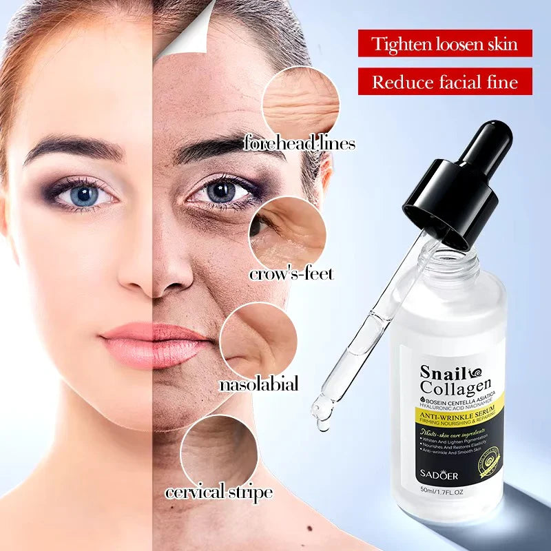 Sadoer Snail Collagen Anti Wrinkle Face Serum - 50ml Sadoer