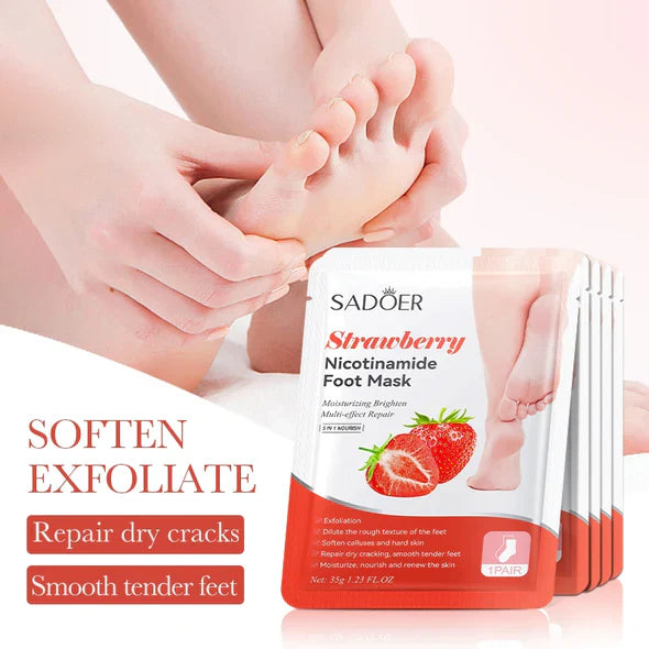 Sadoer Strawberry Nicotinamide Moisturizing Foot Mask - 35g Sadoer